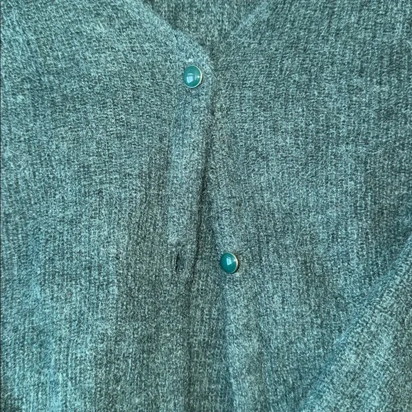 Sezane Barry Cardigan Bottle Green - Size M - Picture 3 of 5